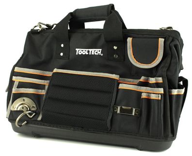 Tooltech Nylon Werkzeugkoffer / Werkzeugtasche - schwarz