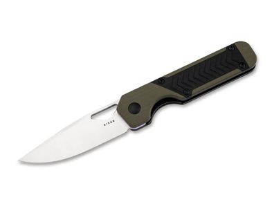 Kizer Mini Militaw G10 Green Black Pattern