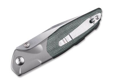 Real Steel Hoeft Ti Micarta Green