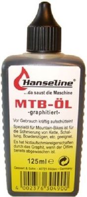 Hanseline MTB-Öl graphitiert 125ml Flasche