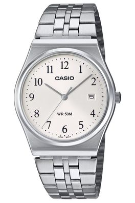 Casio Uhr in Unisexgröße Quarz Stahl/Silberfarben MTP-B145D-7BVEF