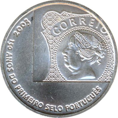 Portugal 5 Euro 2003 150 Jahre Briefmarken in Portugal 925er Silber*