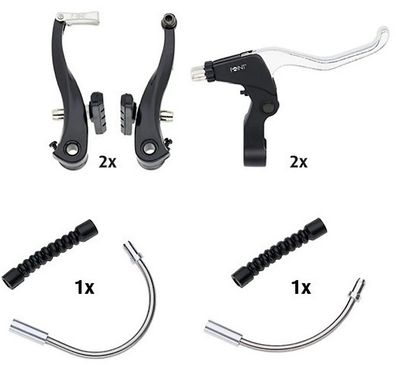 Point V-Brake Set - schwarz - für Vorder- und Hinterrad