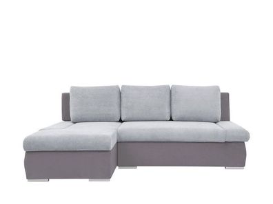 Ecksofa Game | Couch Sofa mit Schlaffunktion | 144 x 235 x 90 cm, Grau