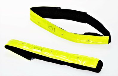 Filmer 40.104 LED Sicherheits Reflektorbänder m. Klettverschluss 2-er Set