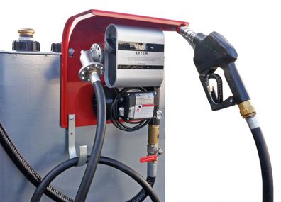 230V Dieseltankstation Dieselpumpe mit Zählwerk Schlauch und autom ZV 60l/min