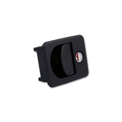 Kubus schwarzes Klappenschloss Gaskasten 24/35 mm mit Zadi-Schlüssel