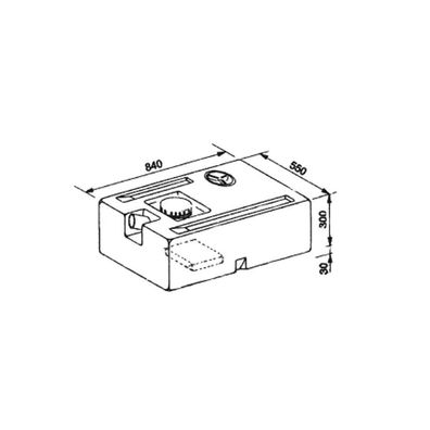 Universaltank 130 Liter natur Wassertank 264