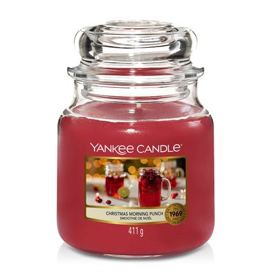 Yankee Candle Christmas Morning Punch Duftkerze Mittleres Glas 411 g