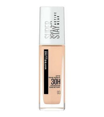 Maybelline Super Stay 30H Foundation, Langhafte Grundierung True Ivory, 30 ml