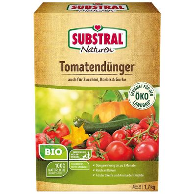 SUBSTRAL® Naturen® BIO Tomatendünger 1,7 kg für bis zu 48 Pflanzen