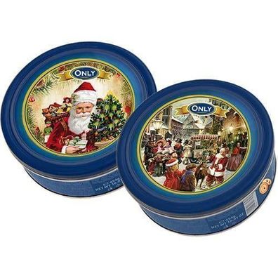 Only Dänische Plätzchen in festlicher Weihnachten Dose 2x454 g