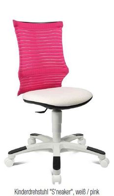 Topstar Kinder-Drehstuhl S'neaker, weiß/pink