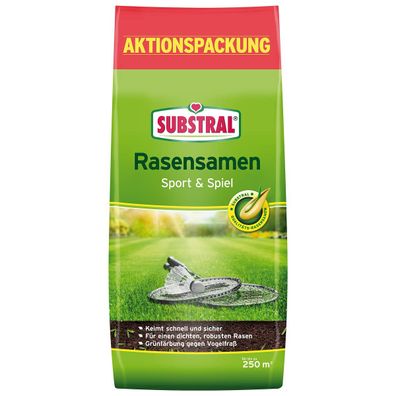 SUBSTRAL® Rasensamen Sport & Spiel 5 kg für bis zu 250 m²