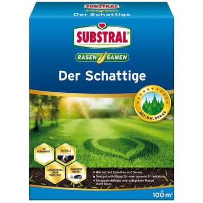 SUBSTRAL® Rasensamen Der Schattige 2 kg für 100 m²