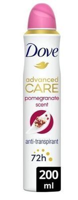 Dove Advanced Care Antitranspirant Pomegranate & Zitronengras, 200 ml