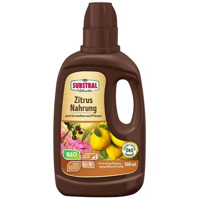 SUBSTRAL® Naturen® BIO Zitrus Nahrung auch für mediterrane Pflanzen 0,5 Liter