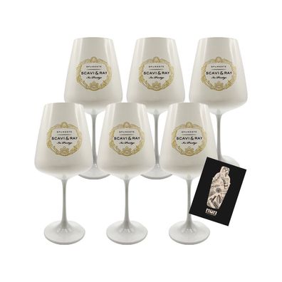 Scavi & Ray ICE Glas 6er-Set - 6 x Ballonglas für Prosecco / Champagner 0,2L ge