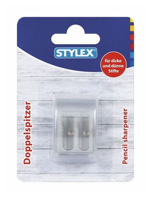 Stylex 34236 Metall Dosenspitzer - Doppelspitzer mit Auffangbox