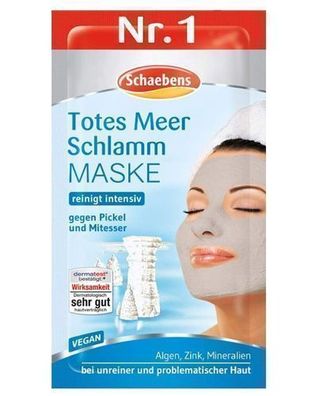 Schaebens Totes Meer Schlamm Gesichtsmaske, 1er Pack