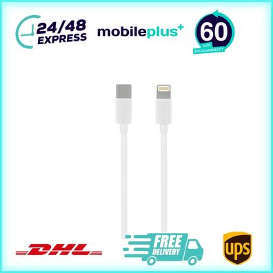 USB-C zu Lightning Kabel, 1m, Schnellladegerät, Weiß, MX0K2ZM/A