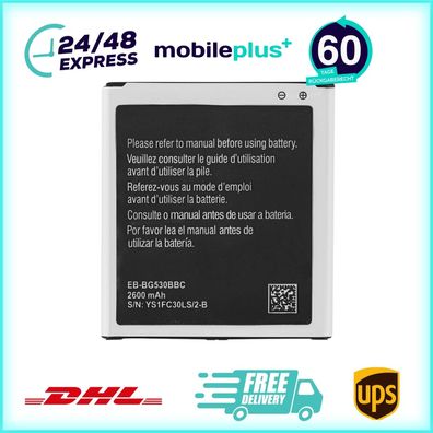 Akku für Samsung Galaxy J3 2016 J5 Grand Prime EB-BG531BBE 2600mAh wie Original