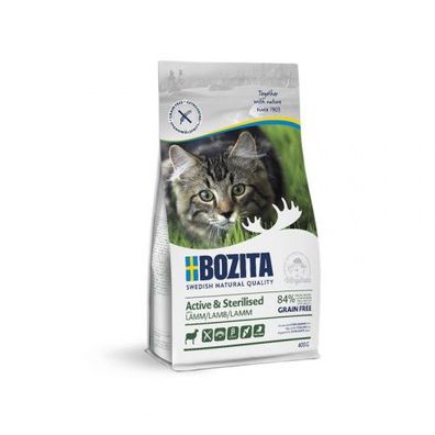 Bozita Cat Act+Ste GrFr Lamm 400g