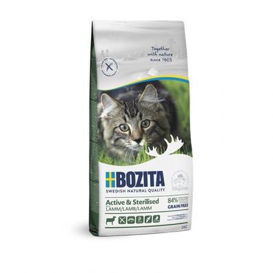 Bozita Cat Act+Ste GrFr Lamm 2kg