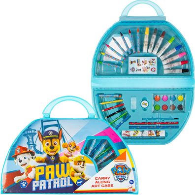 Paw Patrol Kunst-Set – Mal- und Zeichenkoffer Kreativset für Kinder