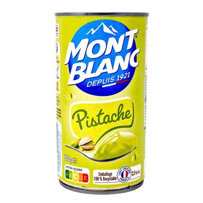 Mont Blanc Creme Pistache Dessert 570g – Pistaziencreme aus Frankreich