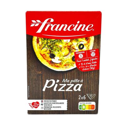 francine Pizza Backmischung – Italienischer Pizzagenuss einfach zubereitet, 2 x 250 g