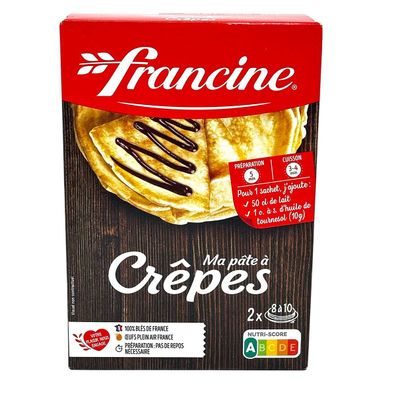 francine Crêpes Backmischung – Französische Crêpes leicht gemacht, 2 x 190