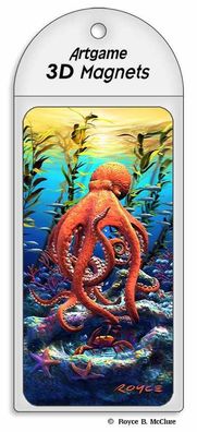 3D Magnet Big Bad Octopus