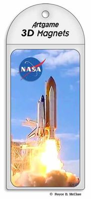 3D Magnet NASA Shuttle Launch