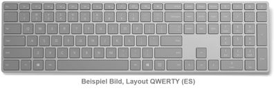 Microsoft Surface Keyboard Tastatur Bluetooth QWERTY (ES) Tastatur Aluminium