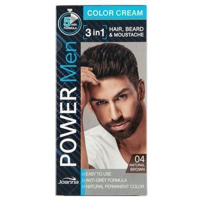 Joanna Power Men Color Creme Naturbraun, 30g