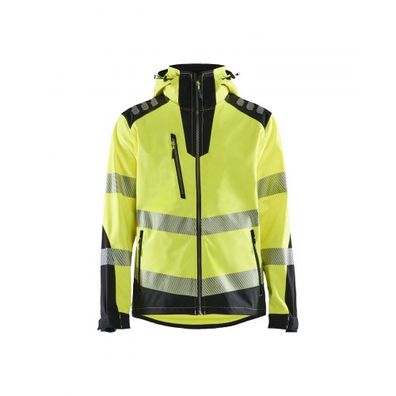 High Vis Softshell Jacke High Vis Gelb/Schwarz XXXL