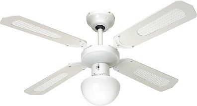 Farelek Bali 112420 Deckenventilator, 107 cm, Weiß