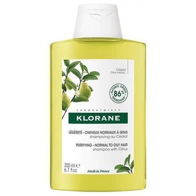 Klorane Purifying Shampoo mit Zitrusextrakt, 200ml