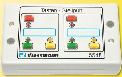 Viessmann 5548 Tasten-Stellpult, rückmeldefähig, 3-begr allgemein