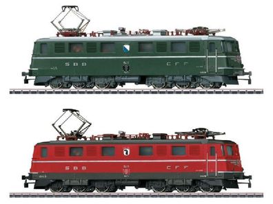 Maerklin 30501 E-Lok Ae 6/6 Retro SBB rot + grün Spur H0