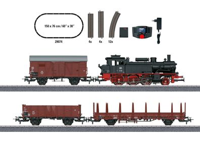 Maerklin 29074 Digital-Start-Set BR 74 Güterzug DB III Spur H0