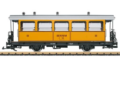 LGB 30563 RhB Barwagen C 114 Bernina RhB Ep. VI gel Spur 2m