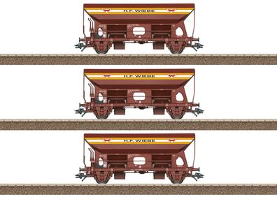 Trix 24142 Selbstentladewagen-Set WIEBE 3-tlg. MHI Spur H0