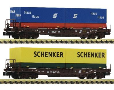 Fleischmann 845376 Einheitstaschenwagen-Set 2-tlg. Sdgkkms Spur N