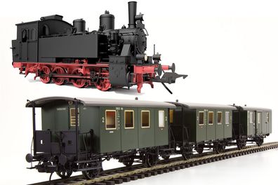 Lenz 43298-01 Zug-Set DB Ep. III BR 98.8 mit 3 Lokalbah Spur 0