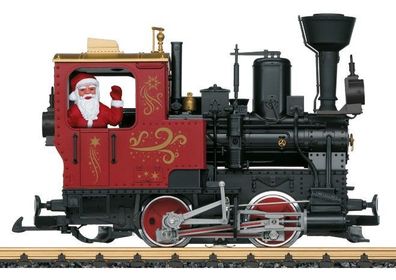 LGB 70308.2 Weihnachts-Dampflok 2022 mit Rauch DC-an Spur 2m