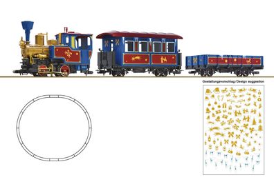 Roco 5100003.1 Magic Train Weihnachtszug: Lok, 2 Wagen Spur H0