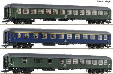 Roco 6200051 3-teiliges Set Hispania-Express der DB Spur H0