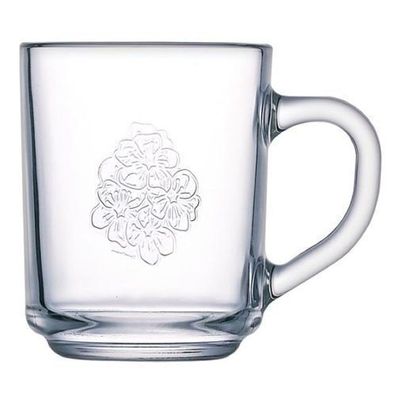 Transparent Becher Luminarc Kaffeebecher Glühweintasse Hartglas 250 ml